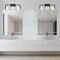 Designers Fountain Cambria 24in 3-Light Matte Black Modern Indoor Vanity Light with Etched Glass Shades D258M-3B-MB - alternate 2